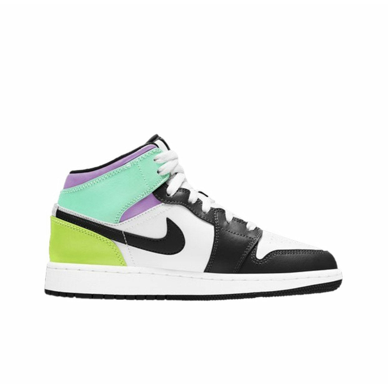 AIR JORDAN 1 MID PASTEL BLACK TOE