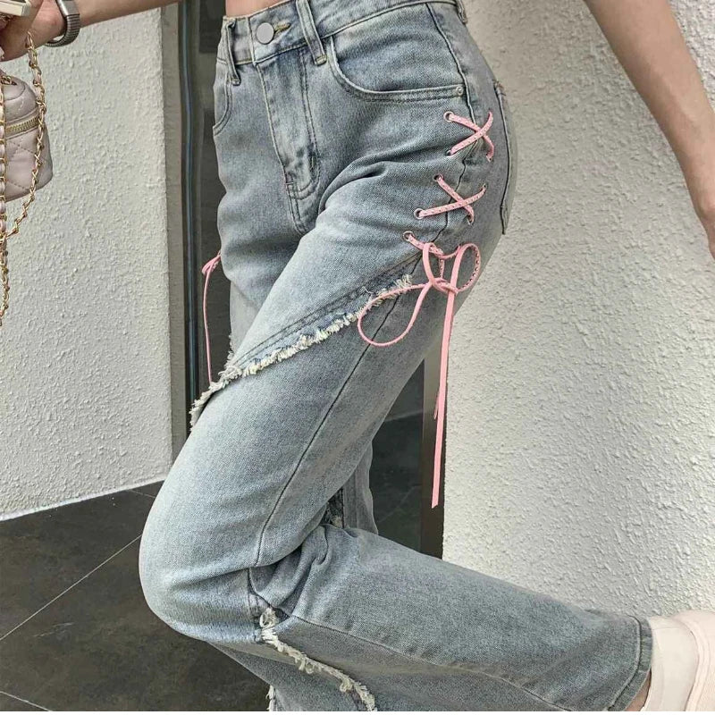 Side Laced Jeans