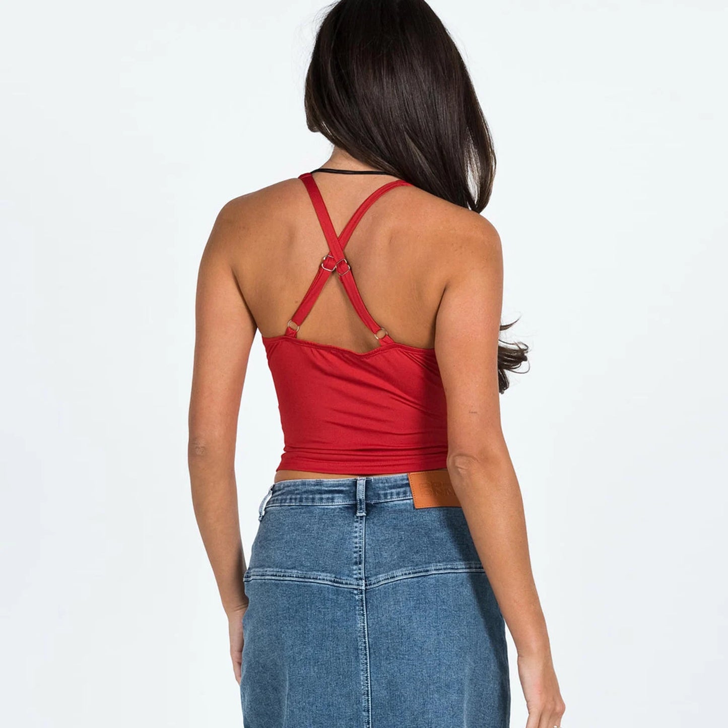 Backless Crop Tank Tops