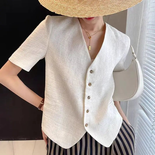 V-neck Summer Jacket