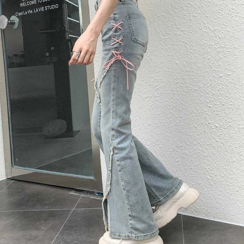 Side Laced Jeans