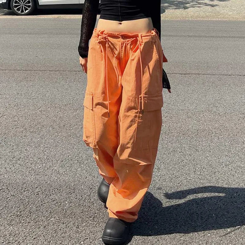 Light Orange Baggy Cargo