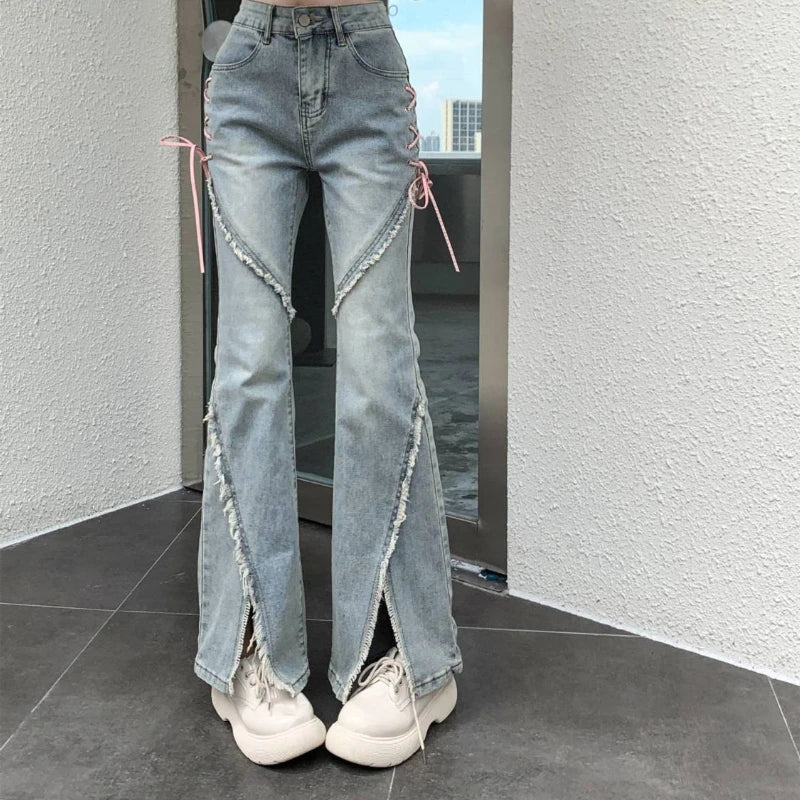 Side Laced Jeans