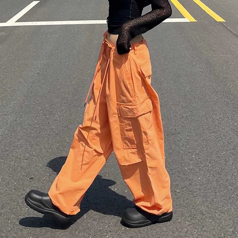 Light Orange Baggy Cargo