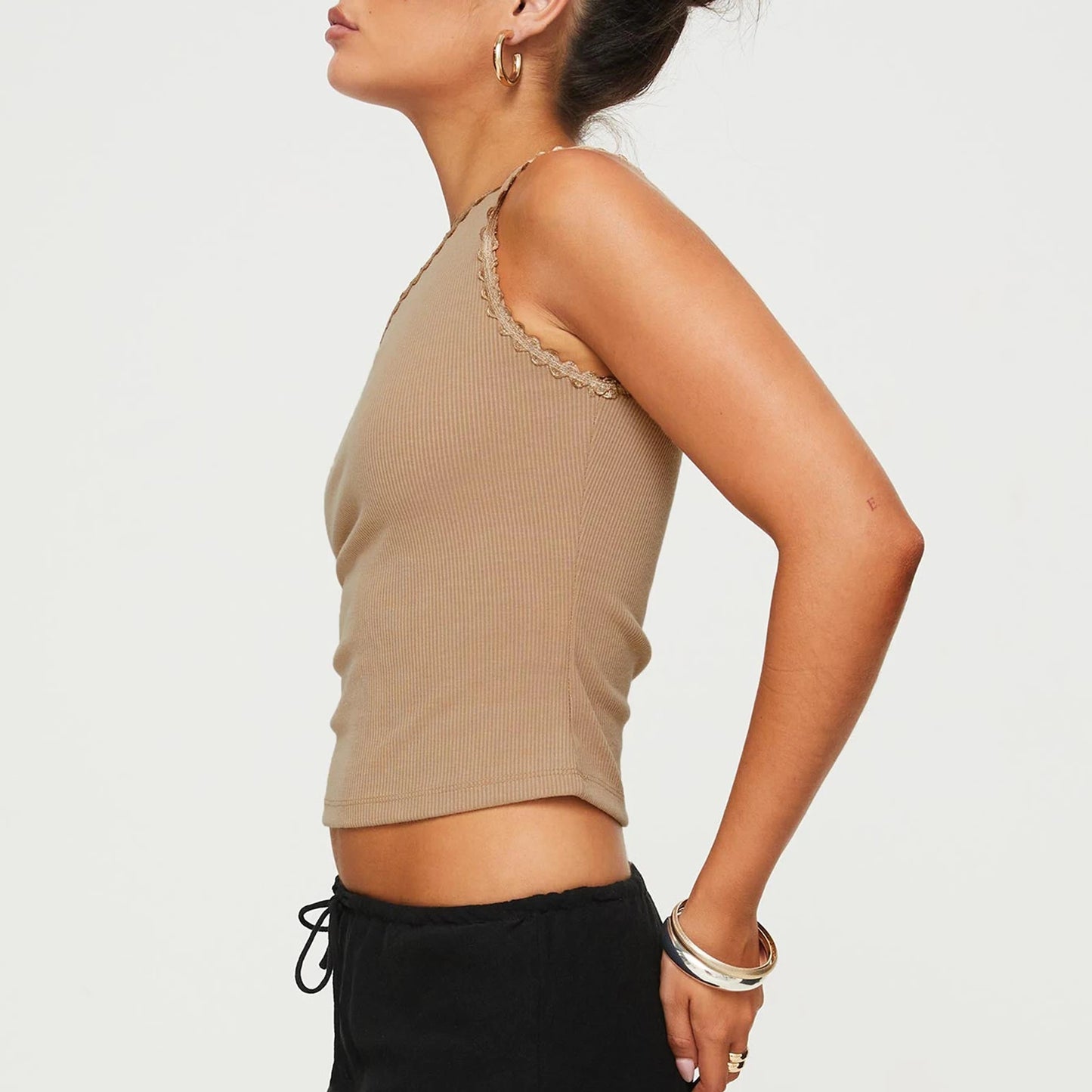 One Shoulder Crop Top