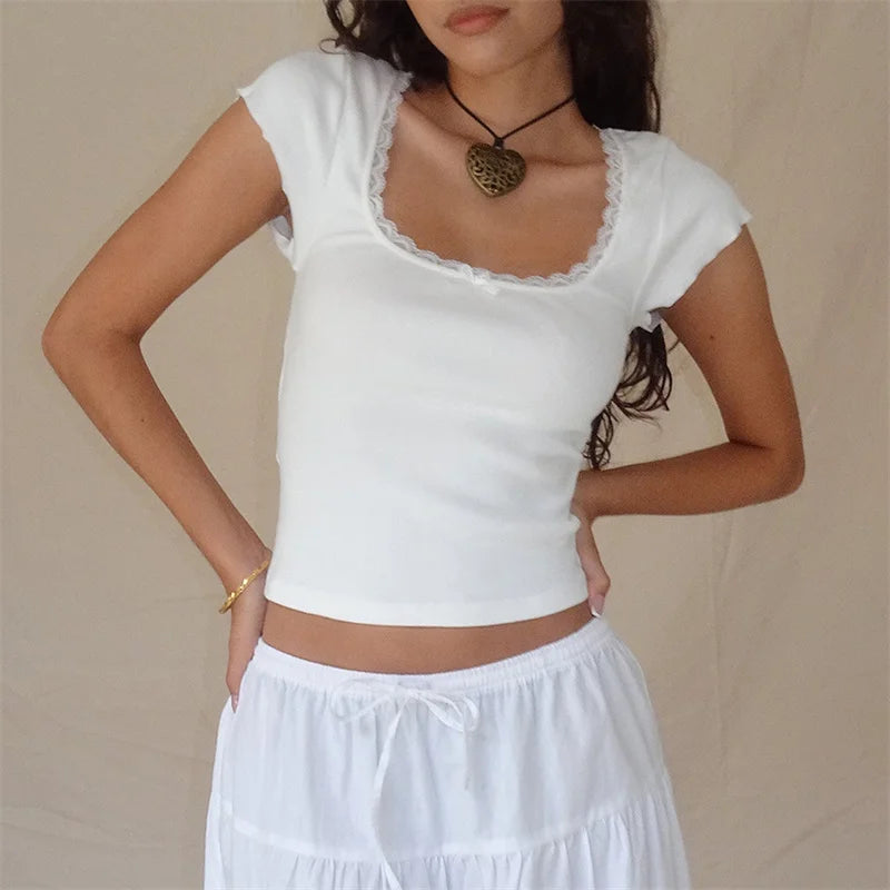 Cottage Lace Crop Top