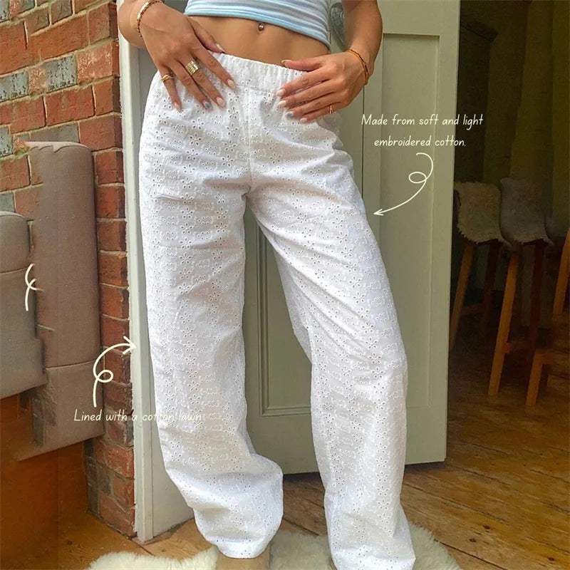 High Waist Pants Elastic