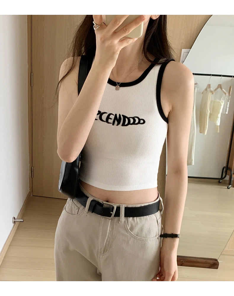 Sleeveless Crop Tops