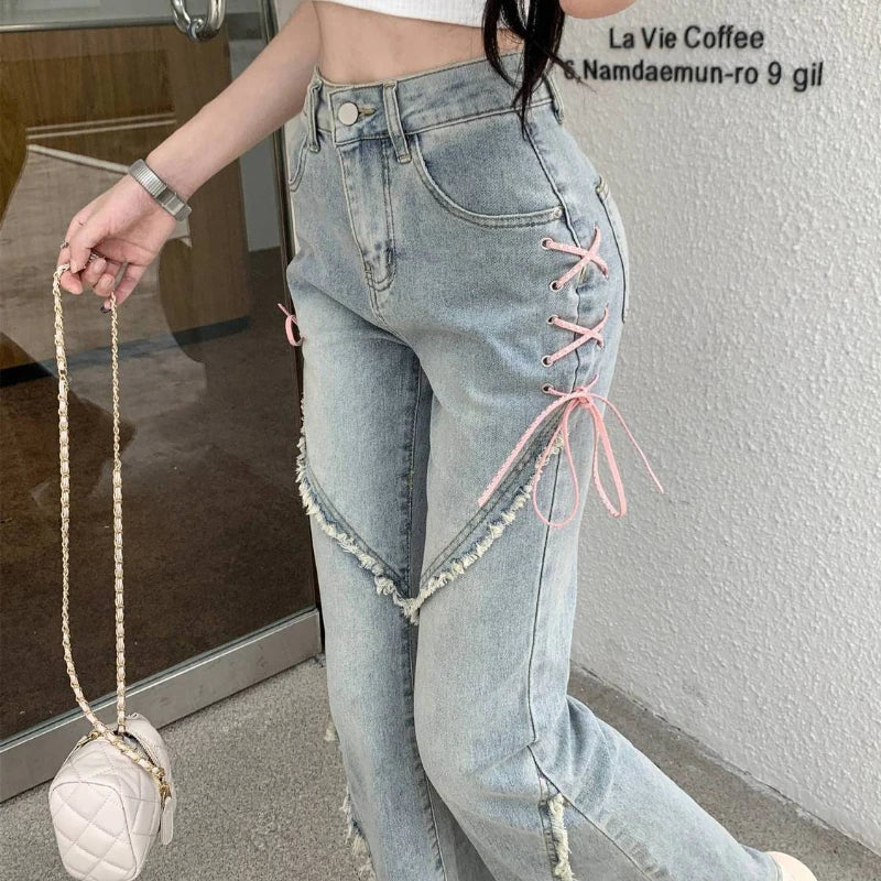 Side Laced Jeans