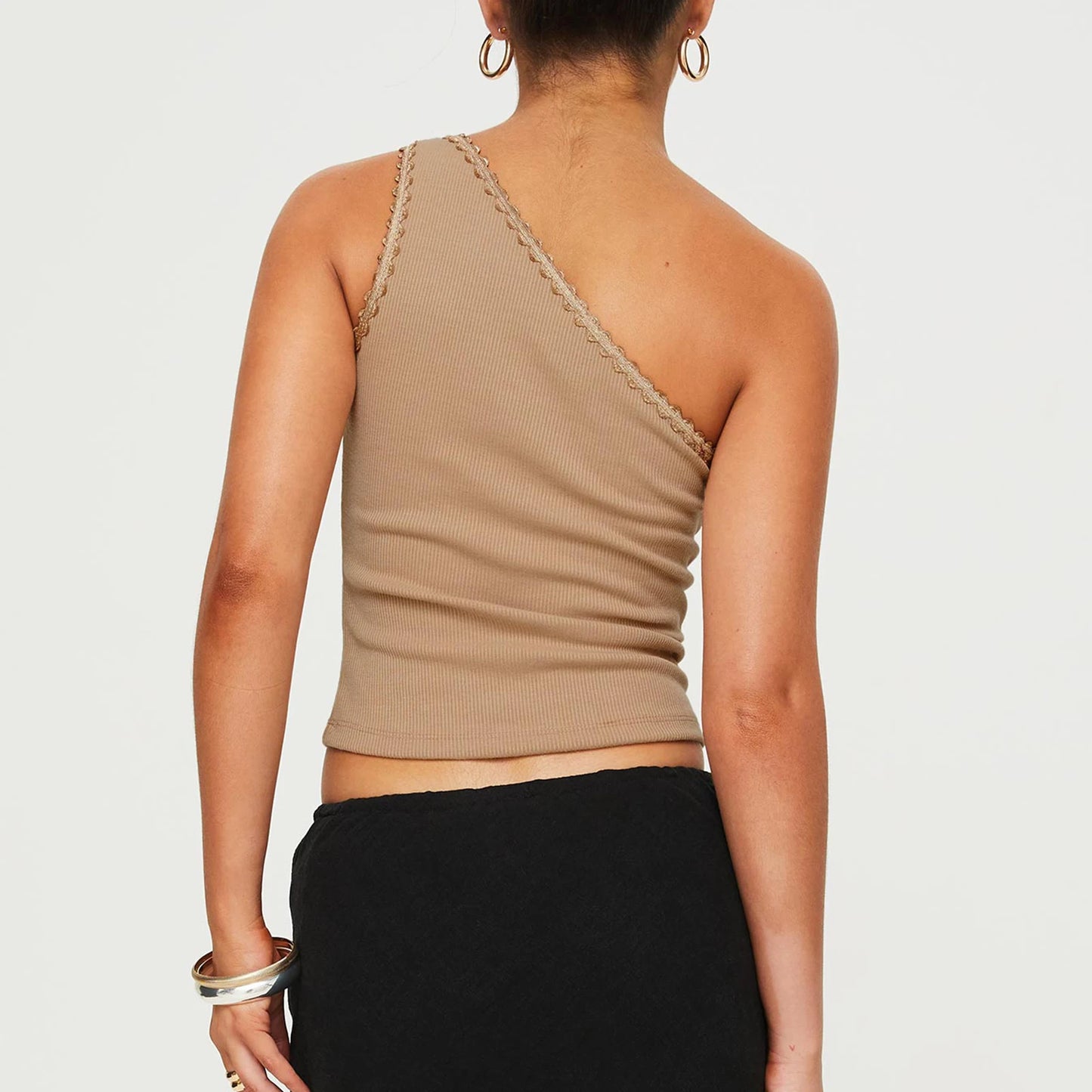 One Shoulder Crop Top