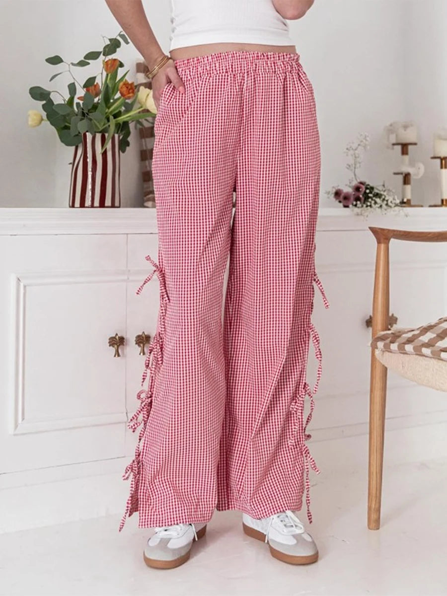 Gingham Trouser Pants