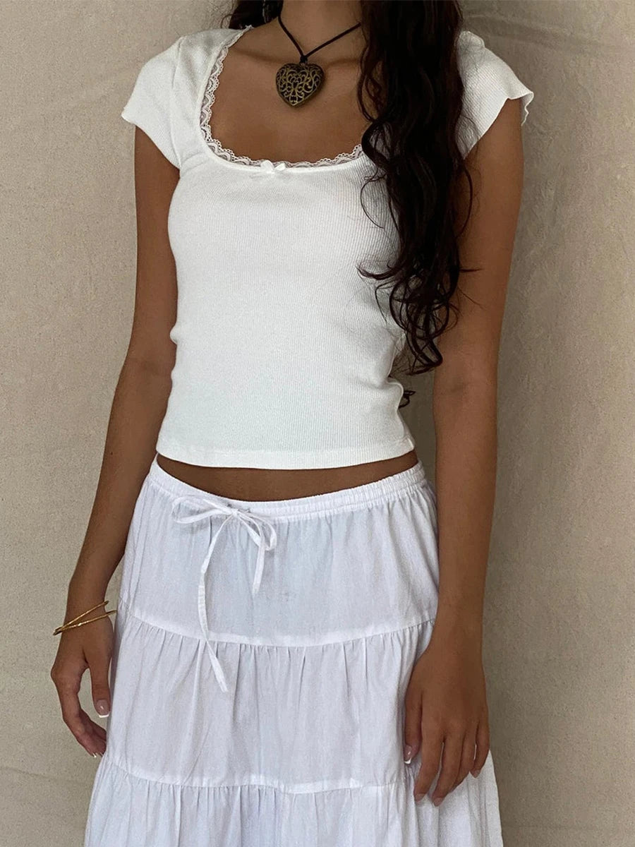 Cottage Lace Crop Top