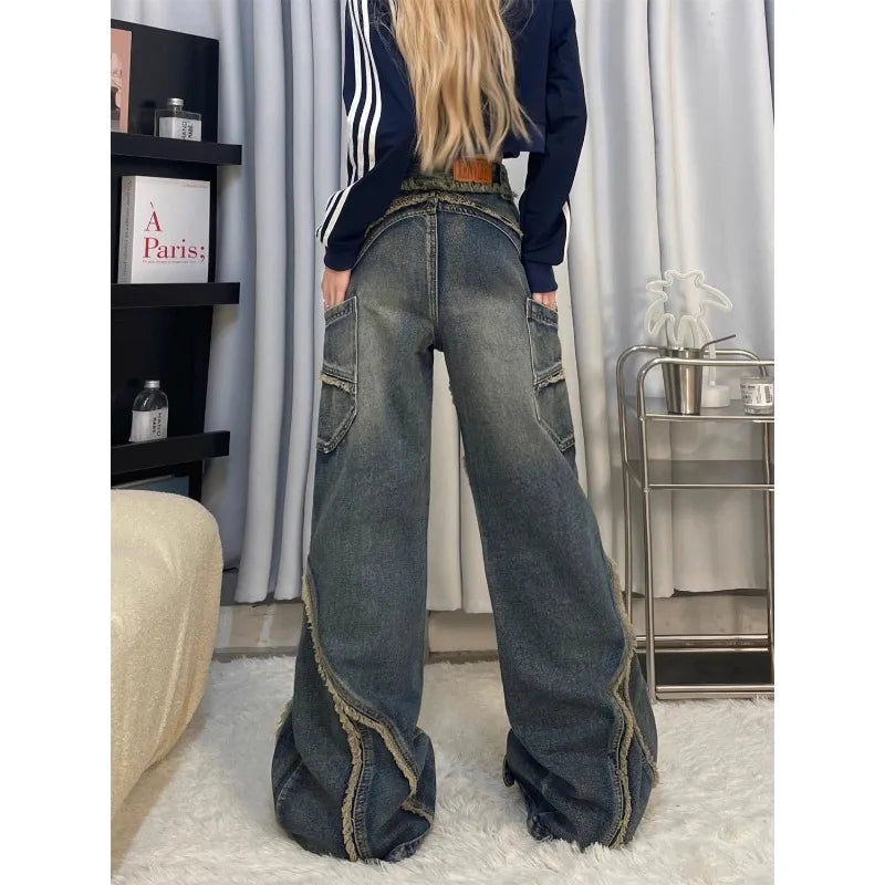 Patchwork Denim Pants