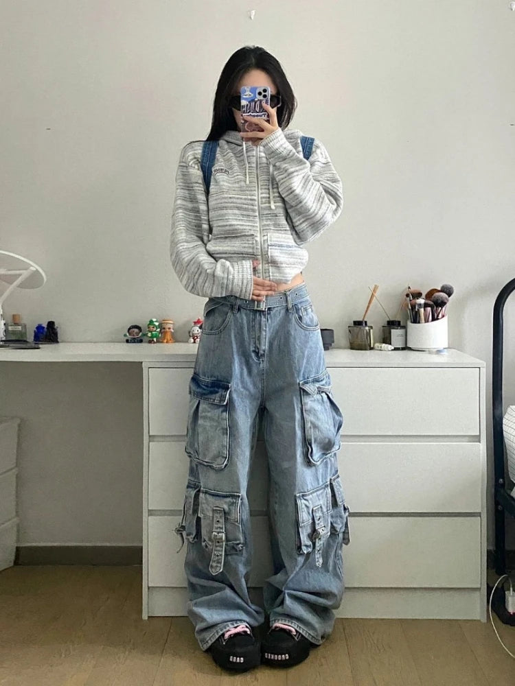 Multi-Pocket Design Jeans