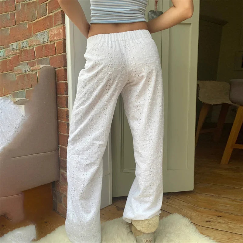 High Waist Pants Elastic