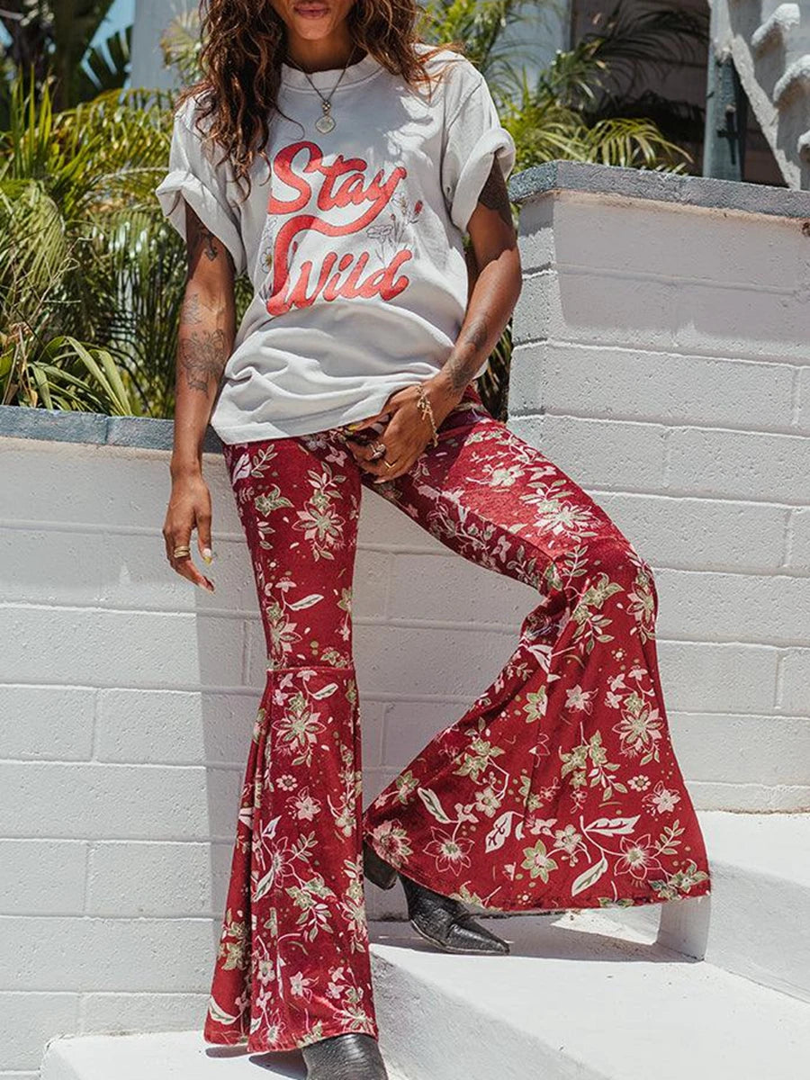 Ethnic Floral Trousers